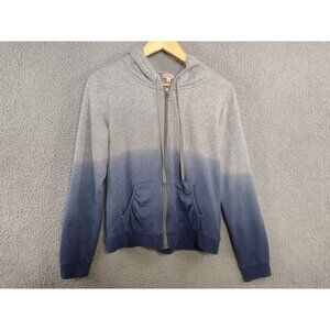 Juicy Couture Y2K Blue Gray Ombre Rhinestone Hoodie Women's Size Medium
